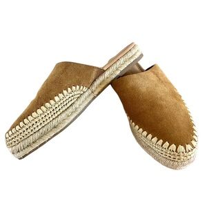 Sam Edelman Suede Leather Austin Slip-On Mule Espadrilles Women's Size 7